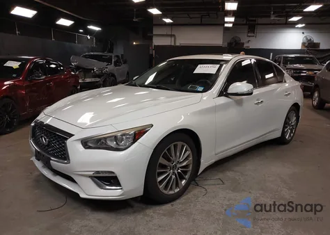 2018 Infiniti Q50 3.0T Luxe z USA, uszkodzony, nr VIN JN1EV7ARXJM437417